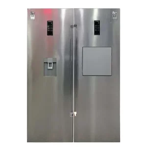 یخچال فریزر کلور دوقلو ROSSO PLUS یخساز اتومات (عرض ۲*۶۰) استیل