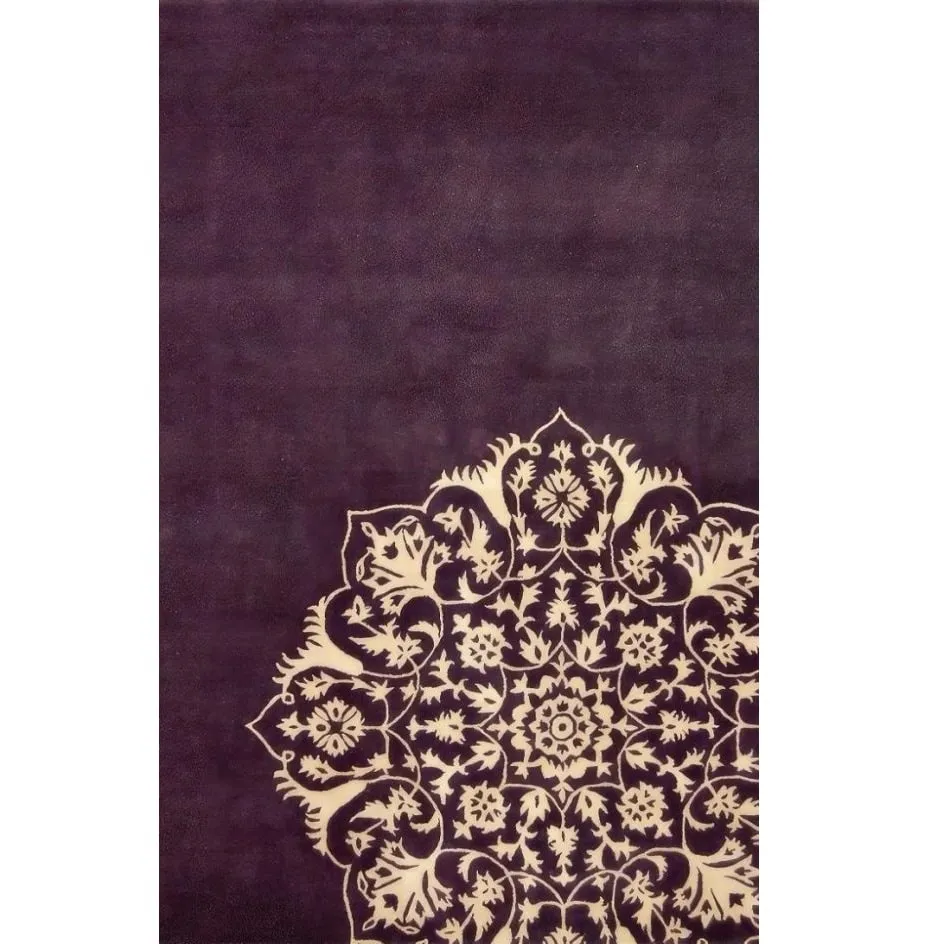 فرش مدرن هانوکس طرح کرامت کد HAM.391.1 بنفش