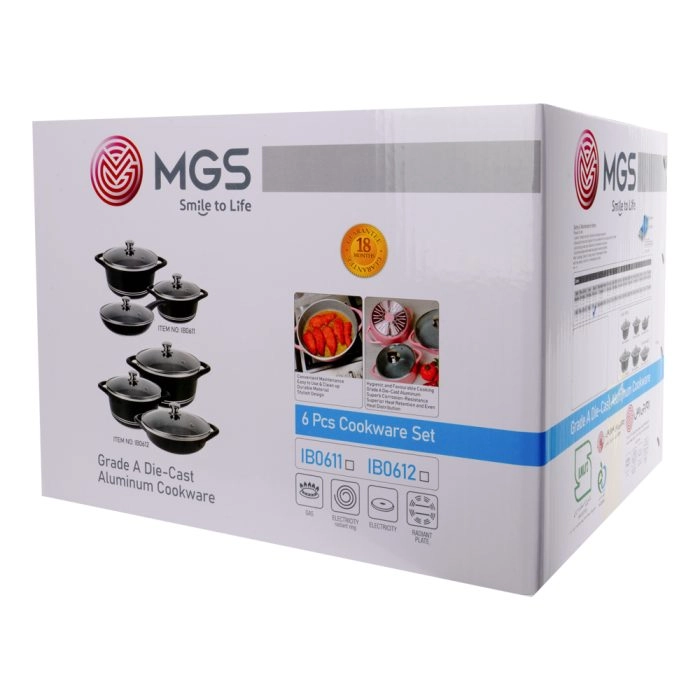 سرویس قابلمه 6 پارچه طرح ایتالیا B کد IB0611