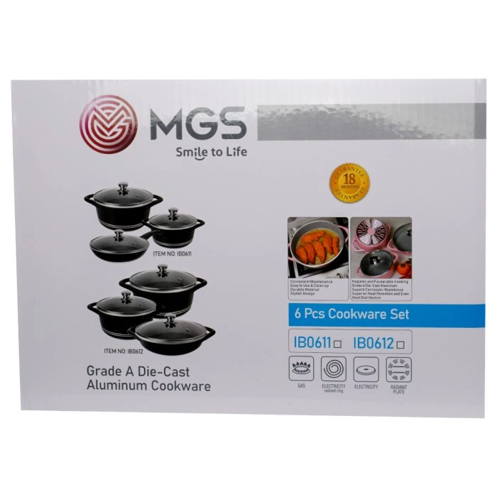 سرویس قابلمه 6 پارچه طرح ایتالیا B کد IB0612