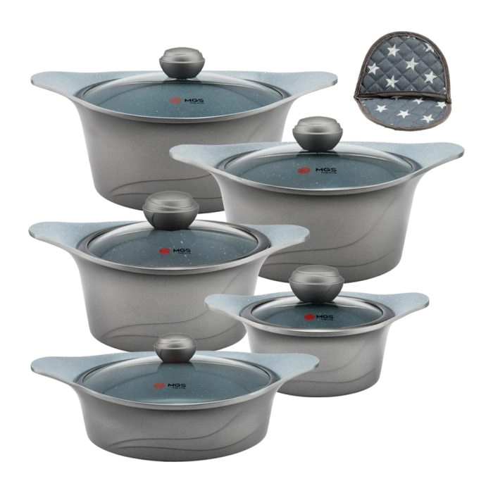 KC1216 سرویس قابلمه خاکستری