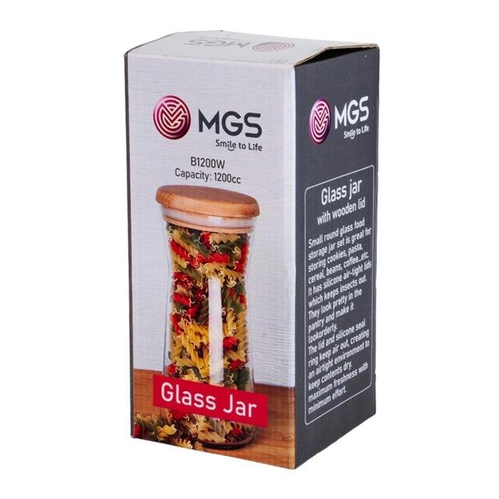 جا حبوبات ام جی اس شیشه ای B1200w/s