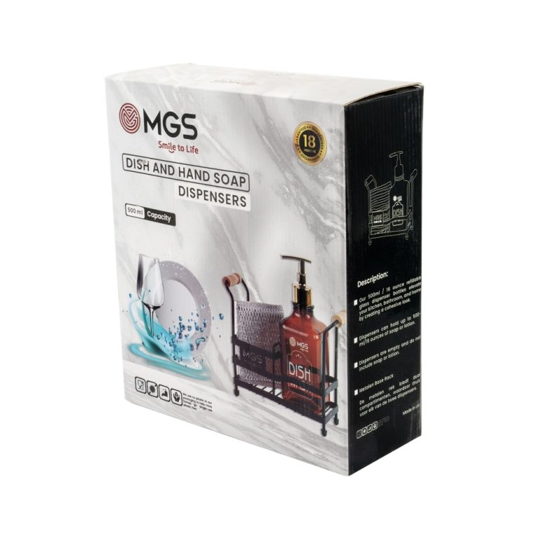 جا مایع ام جی اس شیشه‌‌ای استند دار کد 1010