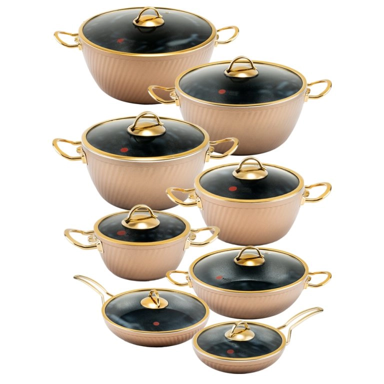 سرویس قابلمه ۱۶ پارچه ام جی اس طرح فورج کد FR03G