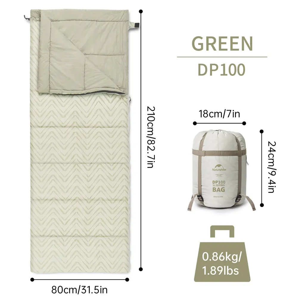 کیسه خواب کمپینگ و سفر نیچرهایک مدل Naturehike Sleeping bag DP100