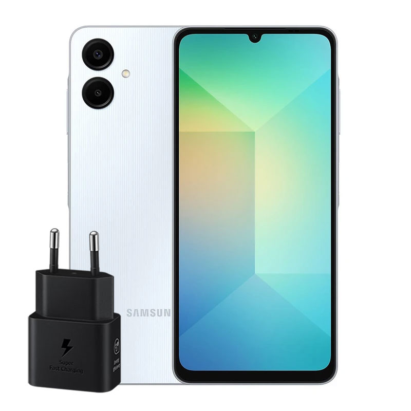 گوشی موبایل سامسونگ Galaxy A06 ظرفیت 64 گیگابایت رم 4 گیگابایت - به همراه شارژر 25 وات سامسونگ