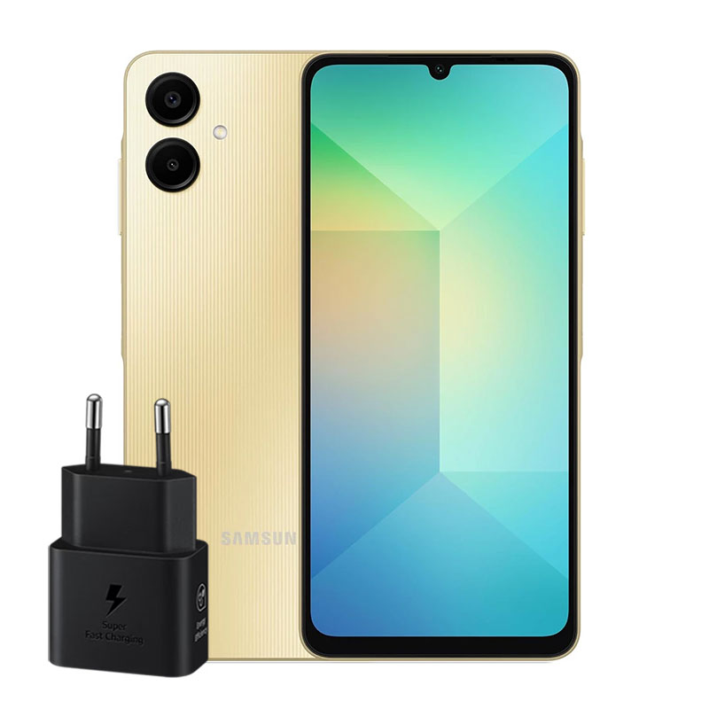 گوشی موبایل سامسونگ Galaxy A06 ظرفیت 64 گیگابایت رم 4 گیگابایت - به همراه شارژر 25 وات سامسونگ