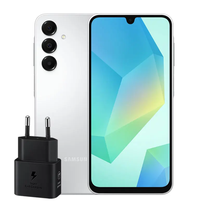 گوشی موبایل سامسونگ Galaxy A16 4G - ویتنام - به همراه شارژر 25 وات سامسونگ - نقره ای