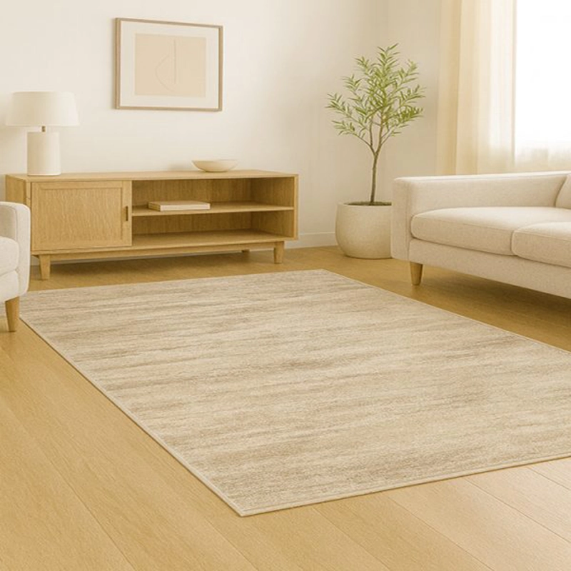 فرش ماشینی مینیمال هانوکس طرح سار کد HANM.004.1 با ریشه-2