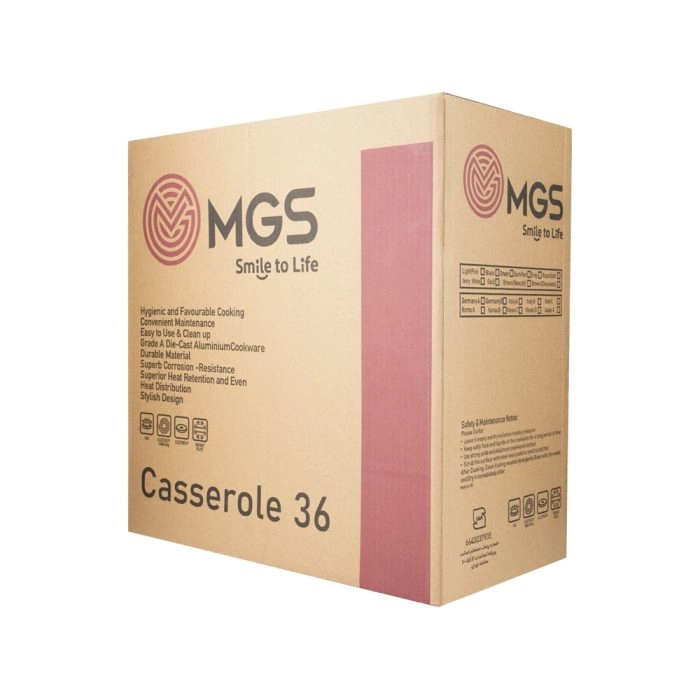 باکس قابلمه دو دسته سایز 36 گرانیت طرح ایتالیا B