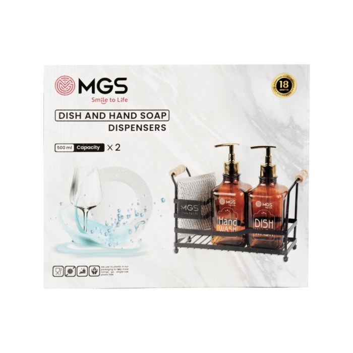 جا مایع ام جی اس شیشه‌‌ای استند دار دوقلو کد LC2010