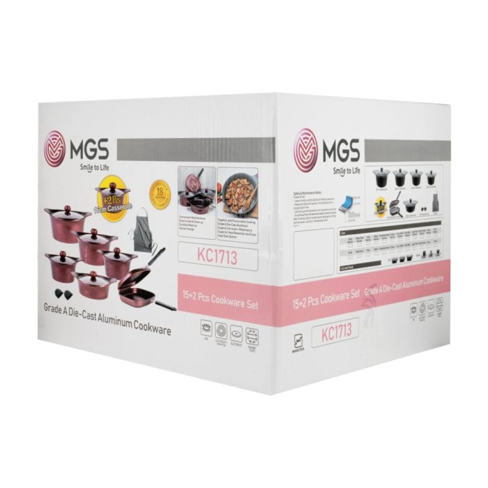 سرویس قابلمه 15 + 2 پارچه گرانیت طرح کره ای C