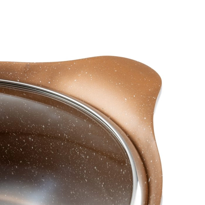 سرویس قابلمه 15 + 2 پارچه گرانیت طرح کره ای C