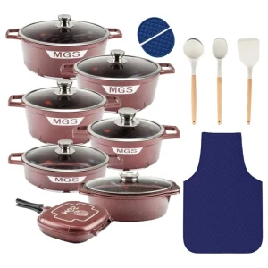 سرویس قابلمه ام جی اس 21 پارچه طرح C جرمنی