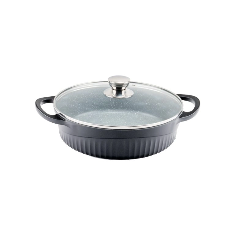 تابه دو دسته ام جی اس سایز 28 گرانیتی طرح D جرمنی