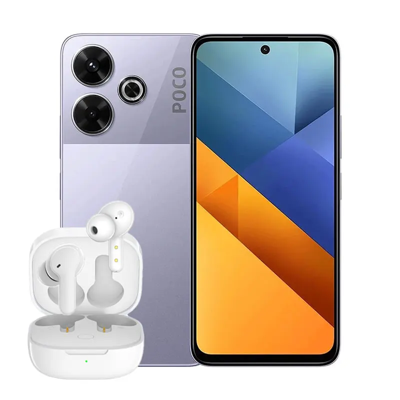 گوشی موبایل پوکو مدل M6 4G - به همراه T13 - بنفش