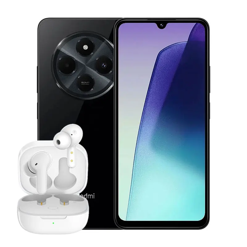 گوشی موبایل شیائومی Redmi 14C - به همراه هندزفری QCY T13 - مشکی