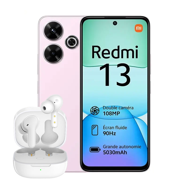 گوشی موبایل شیائومی Redmi 13 4G - به همراه هندزفری QCY T13