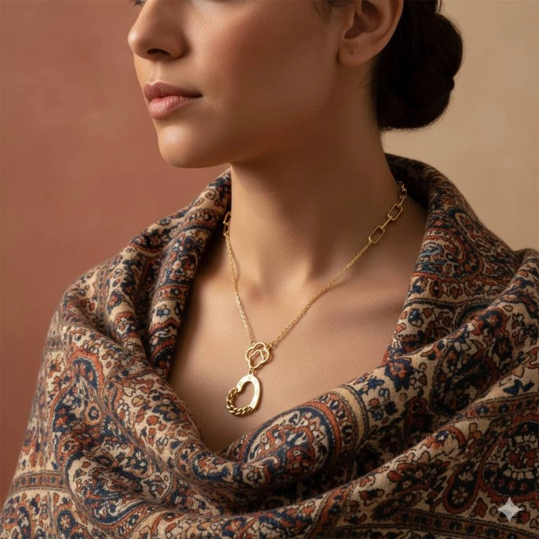 گردنبند طلا مینیمال سری فشن طرح سلوک