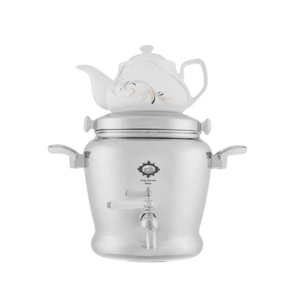 سماور و قوری روگازی عالی نسب مدل ارغوان 5 لیتر-1