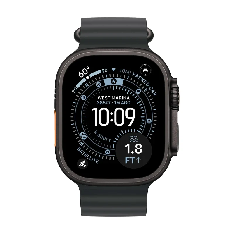 ساعت هوشمند 49 میلی متری اپل Ultra 3 Black Titanium با بند Ocean-1
