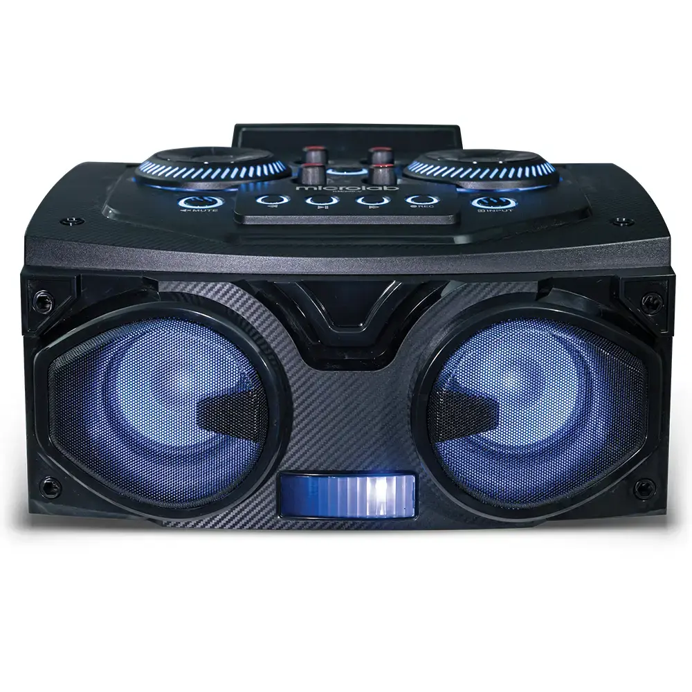 اسپیکر میکرولب KM‑S200 CHOROME 3D UFO LIGHT با آمپلی‌فایر-2