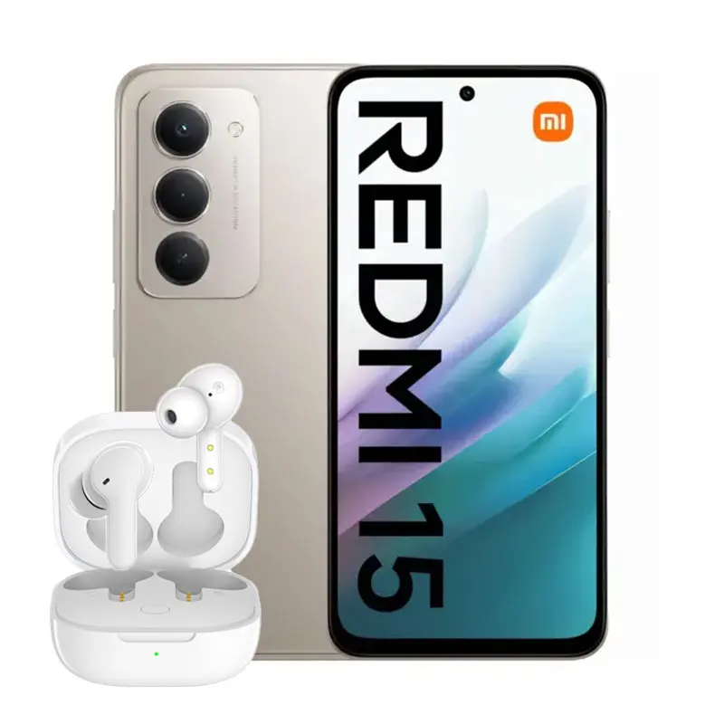 گوشی موبایل شیائومی Redmi 15 4G خاکستری - به همراه هندزفری QCY T13
