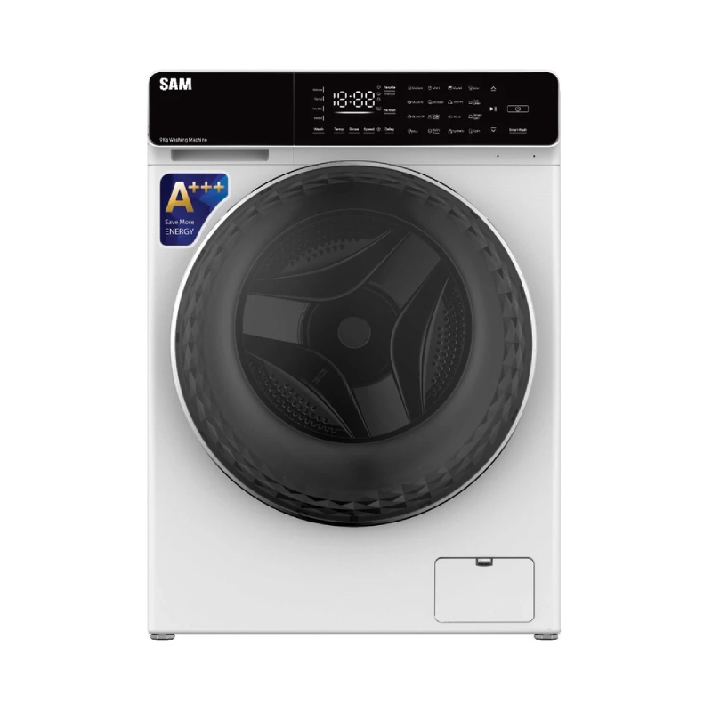 ماشین لباسشویی سام مدل DD-P1485 ظرفیت 9 کیلوگرم موتور دایرکت درایو