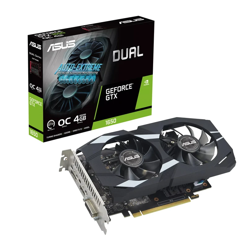 کارت گرافیک ایسوس مدل Dual GeForce GTX 1650 OC Edition 4GB GDDR6 EVO