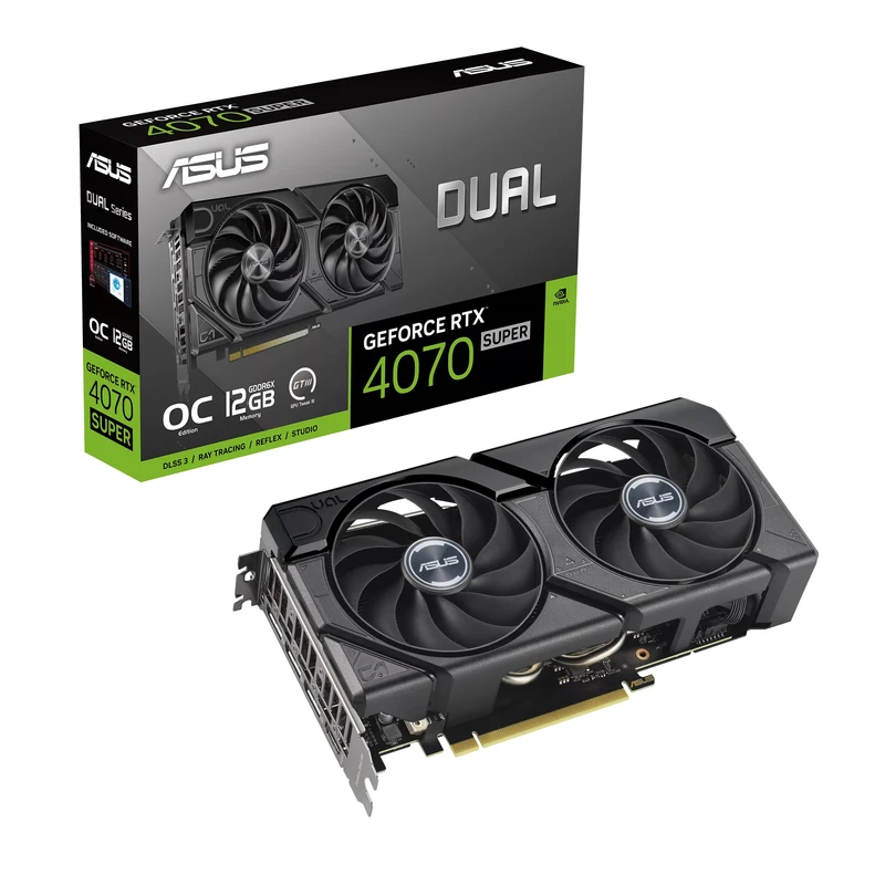 کارت گرافیک ایسوس مدل Dual GeForce RTX™ 4070 SUPER EVO OC Edition 12GB GDDR6X