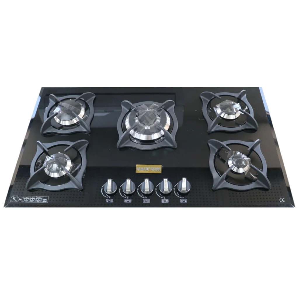 اجاق صفحه ای 5 شعله هایدسان رویه شیشه