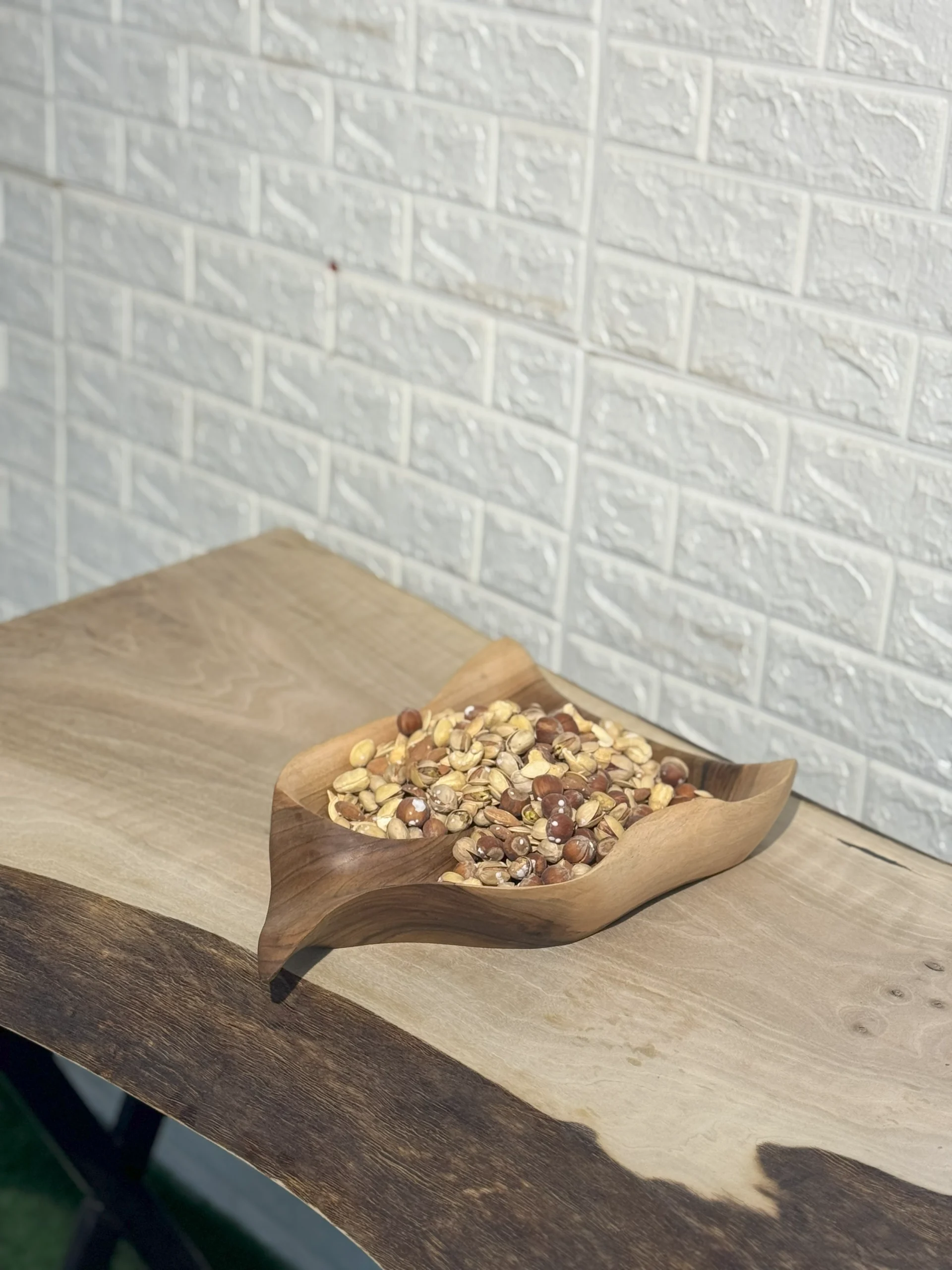 میوه خوری چوب گردو کیو وود کد 3009