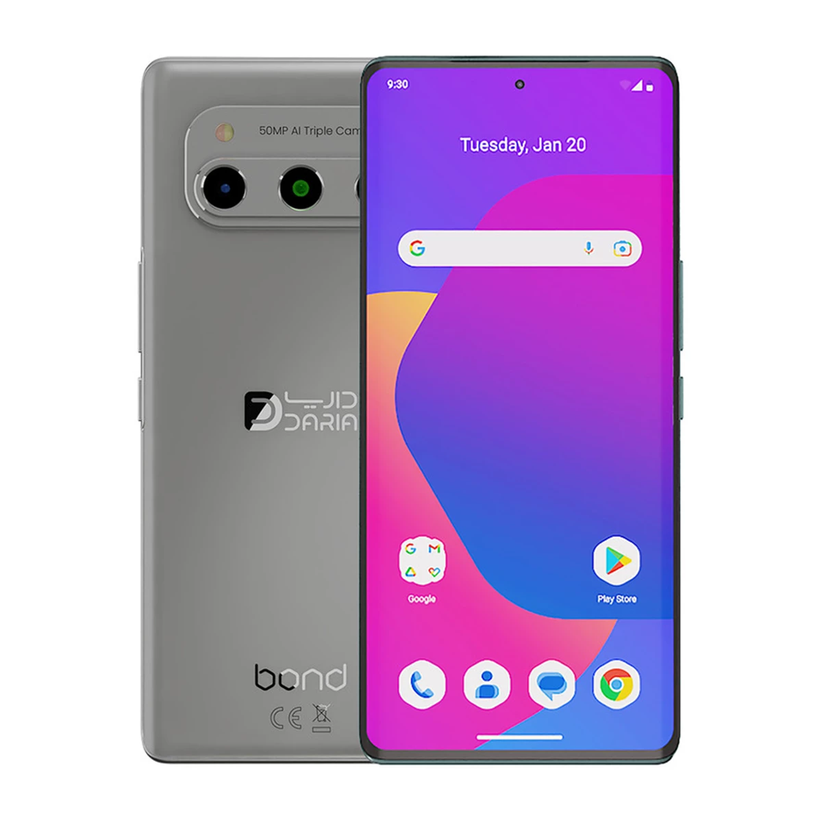 گوشی موبایل داریا مدل Bond - نقره ای