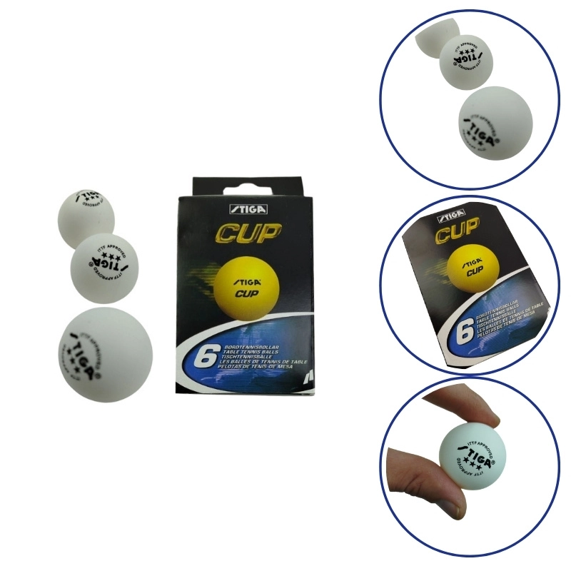 توپ پینگ پنگ STIGA سه ستاره شش عددی