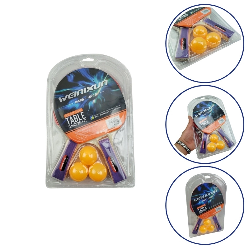 راکت پینگ پنگ جفتی به همراه توپ