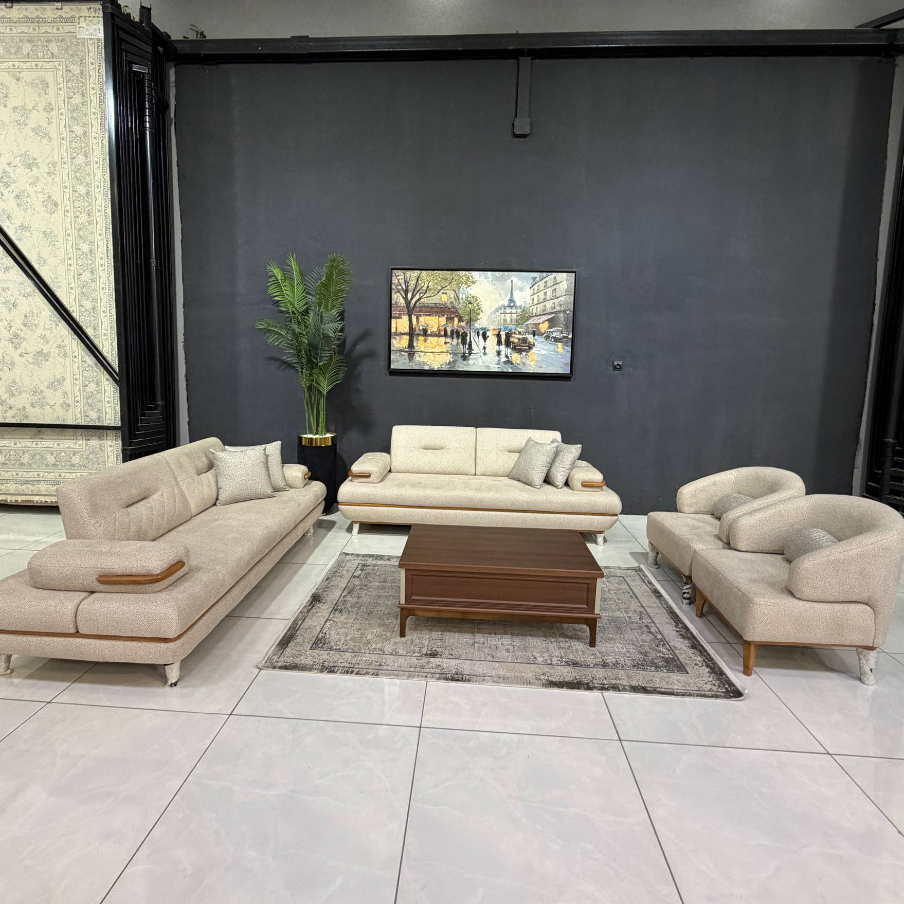 مبل ۸ نفره تخت شو اپرا برند کرال سافت چوب راش