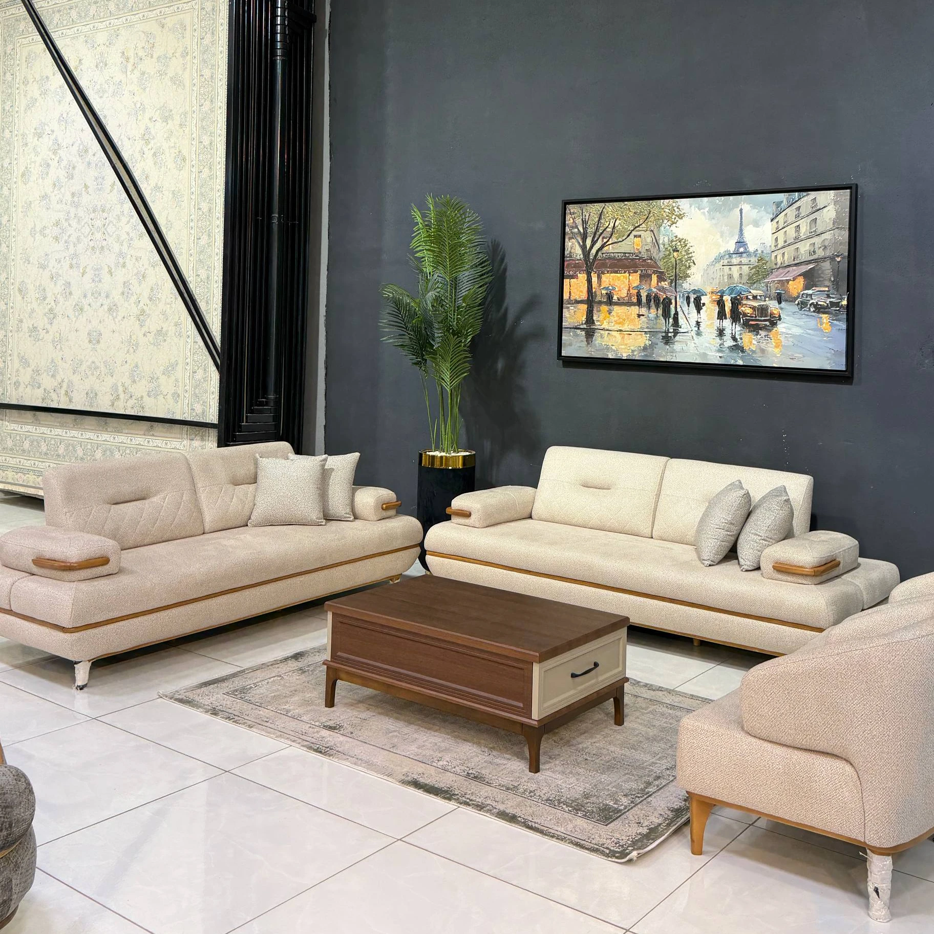 مبل ۸ نفره تخت شو اپرا برند کرال سافت چوب راش