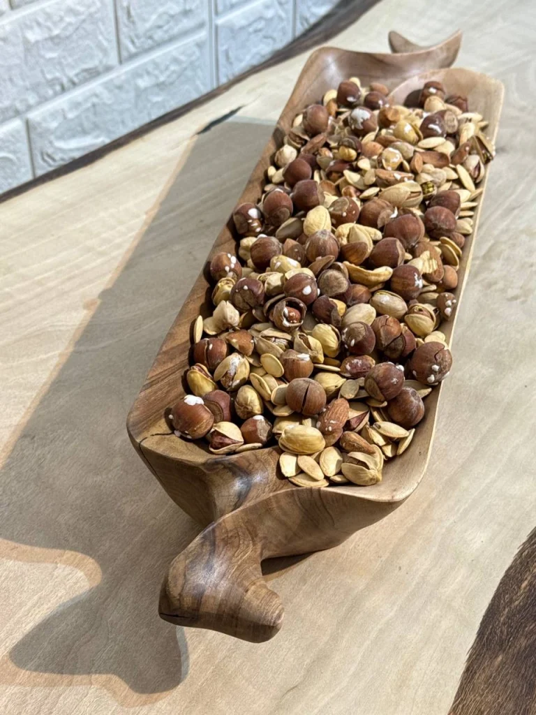 اردو خوری یک خانه دست ساز کیو وود کد 3002 چوب گردو طبیعی