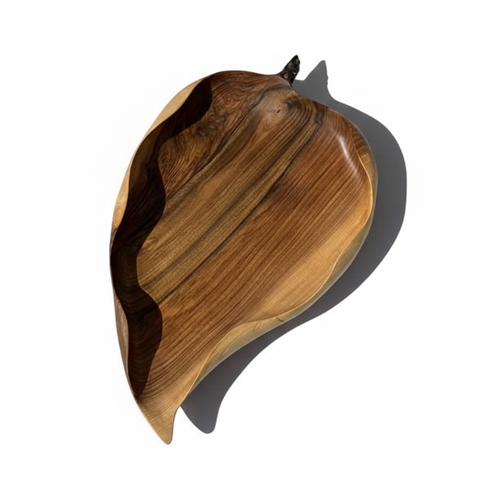 شیرینی خوری چوبی دست ساز کیو وود کد 3004 چوب گردو طبیعی