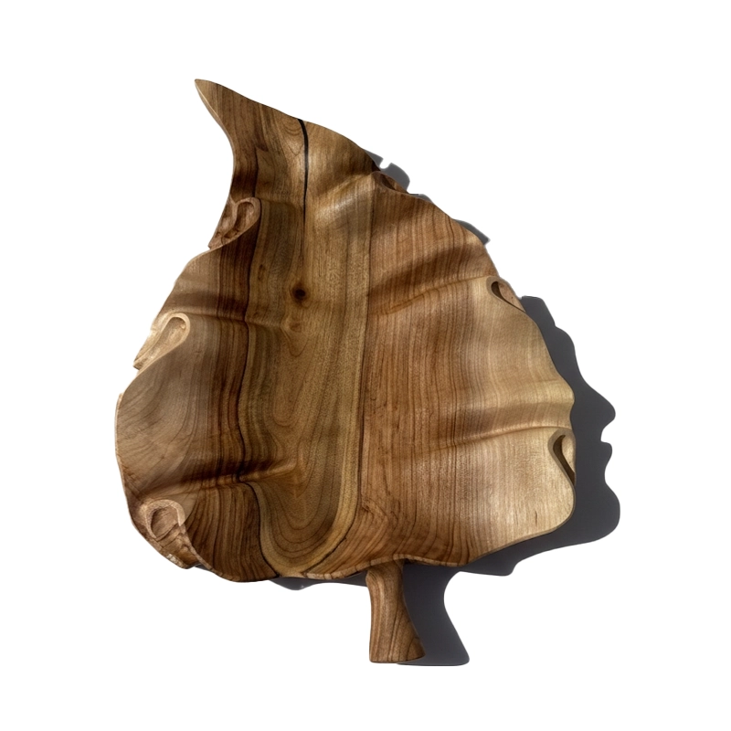 میوه خوری چوبی دست ساز کیو وود کد 3006 چوب گردو طبیعی