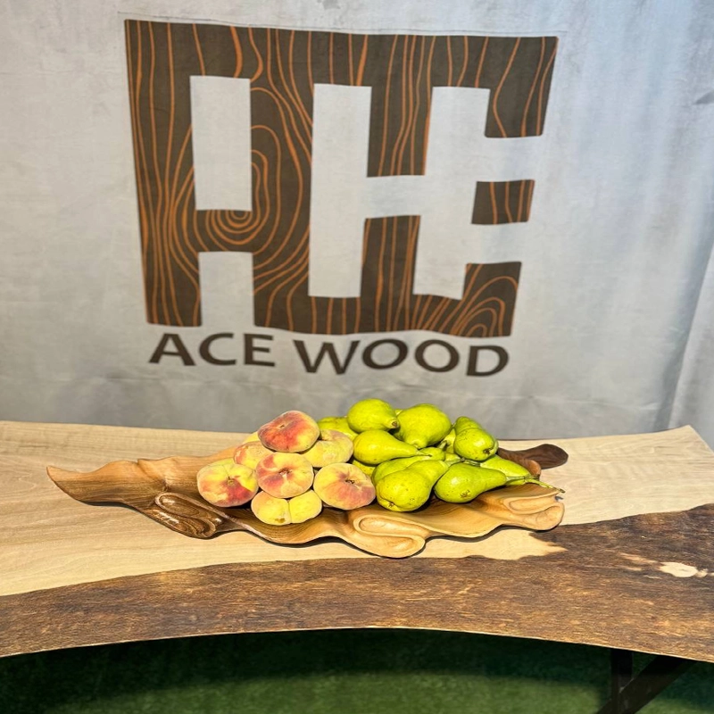 میوه خوری چوبی دست ساز کیو وود کد 3006 چوب گردو طبیعی