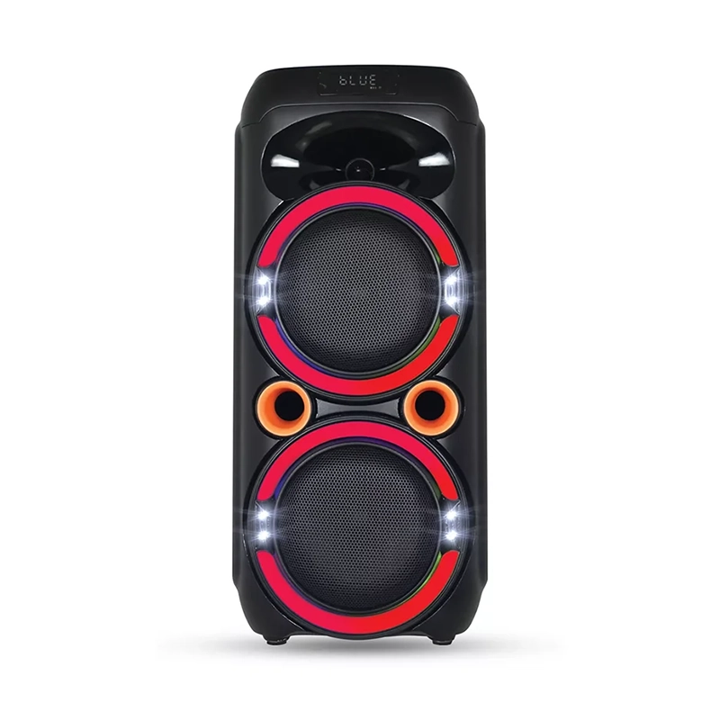 اسپیکر قابل حمل بلوتوثی میکرولب مدل TONB 64 دارای 2 ساب ووفر 6.5 اینچ USB,AUX رقص نور