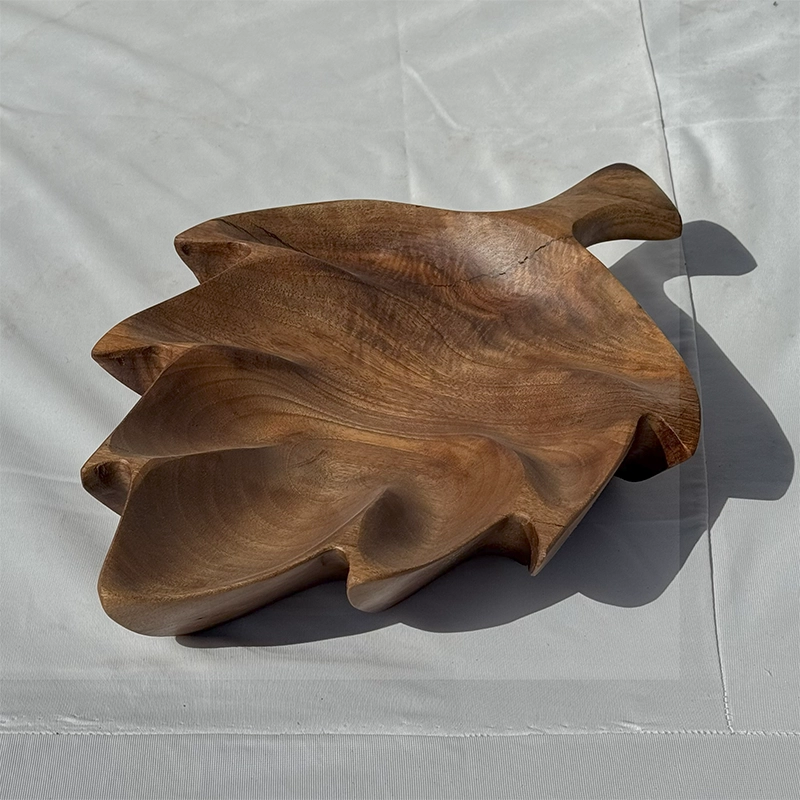 میوه خوری چوبی دست ساز کیو وود کد 3007 چوب نارون طبیعی