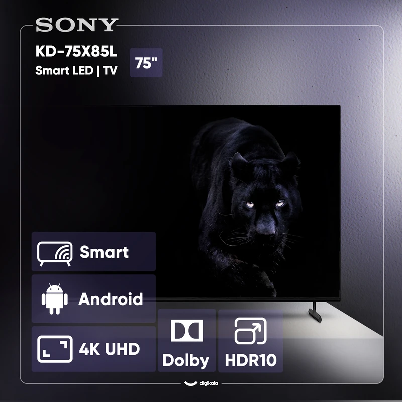 تلویزیون ال ای دی سایز 75 اینچ سونی مدل KD-75X85L