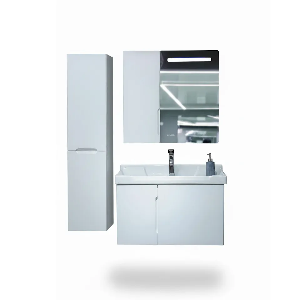 فول ست کابینت روشویی ایواریا مدل A-80-2 سفید