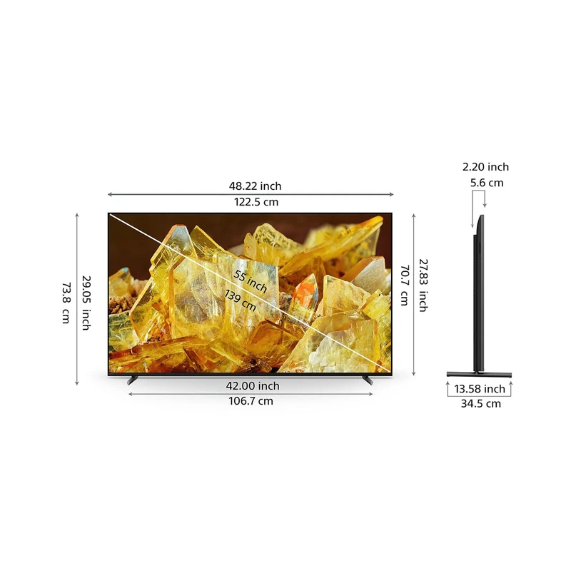 تلویزیون ال ای دی سایز 55 اینچ سونی مدل XR-55X90L