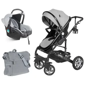 سرويس كالسكه سه تکه اسپرینگ اسپيدا Black gray