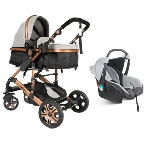 سرويس كالسكه دو تکه اسپرینگ اسپيدا Gray bronze