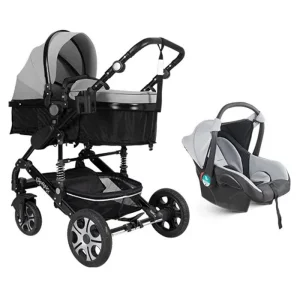 سرويس كالسكه دو تکه اسپرینگ اسپيدا Black Gray