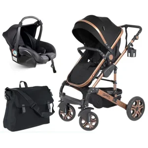 سرويس كالسكه سه تکه اسپرینگ اسپيدا Smoky bronze